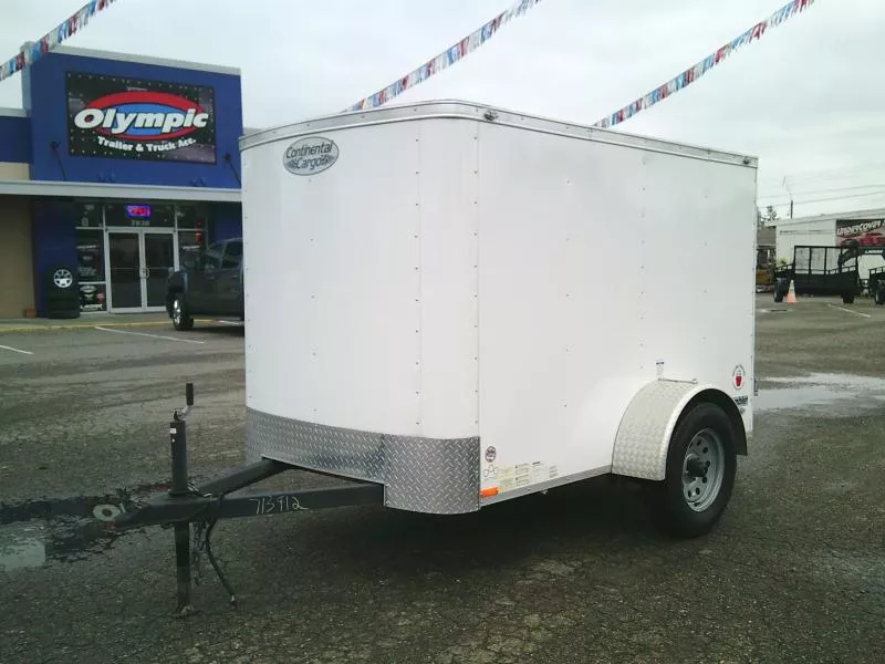 USED 2019 Continental Cargo Rambler 5x8 With Cargo Door / Spare Tire