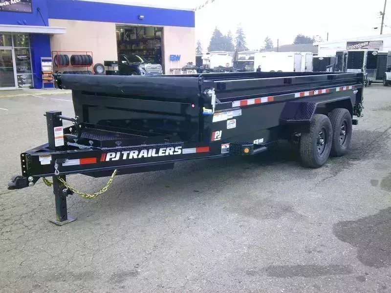 2026 PJ 7x16 14K Dump Tarp Kit Ramps Spreader Gate 7 Ga Floor