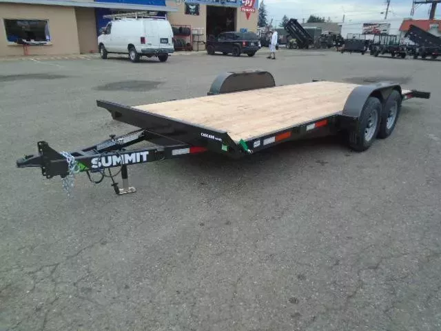 2026 Summit Cascade 7X18 10K Tiltbed Trailer With Removable Fenders