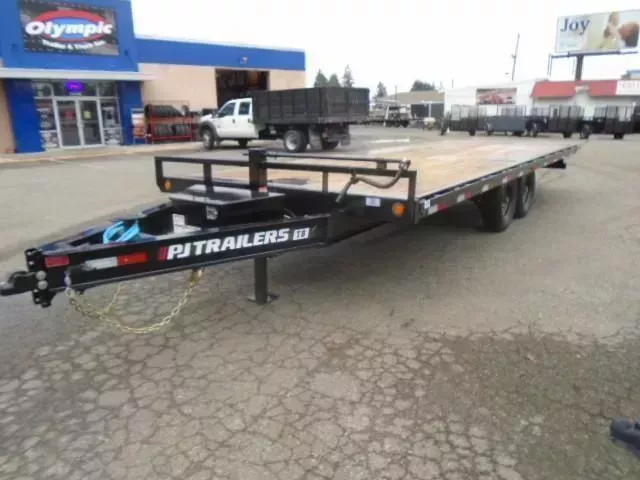 2026 PJ 8.5x22 (T8) 16K Deckover Tilt With Winch Plate / 3 Way Pump