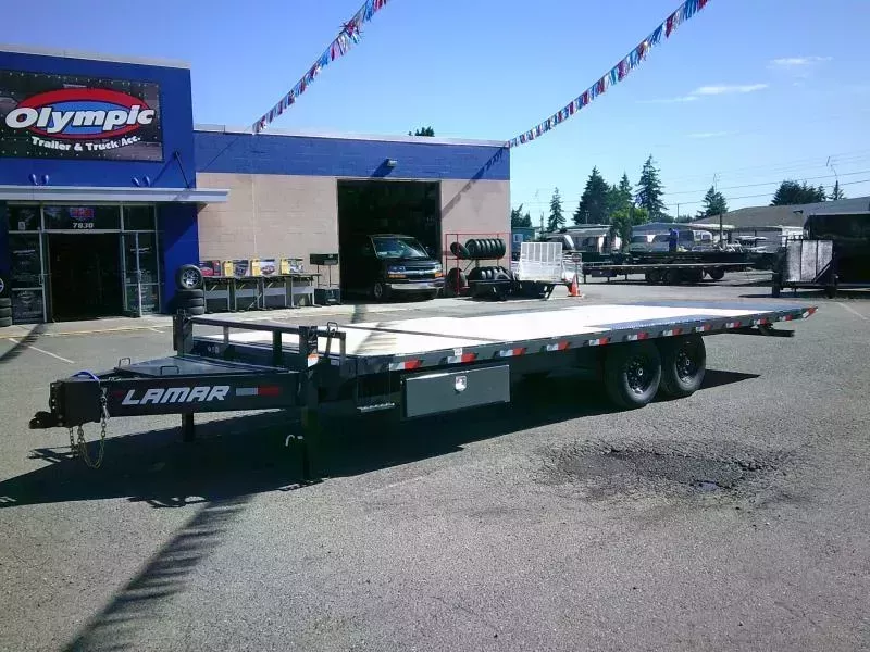 2026 Lamar 8.5x24 14K Deckover Tilt Equipment Trailer With Winch Plate