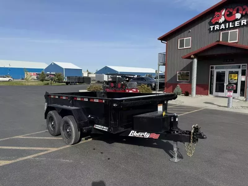 2025 Liberty 6 x 10  Dump Trailer with Ramps, Tarp & Combo Gate
