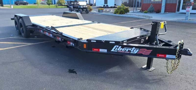2026 Liberty 7 x 22  Split Deck Tilt Trailer