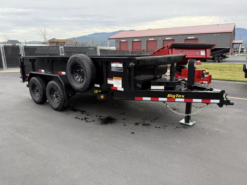 Pre-Owned 2024 Big Tex 7 x 14 Low Profile Dump Trailer with Hydraulic Jack