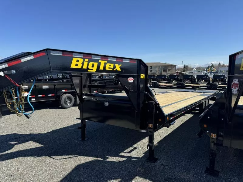 2026 Big Tex Trailers 102" x 20' with 5' Dove Tail Gooseneck Deckover Trailer