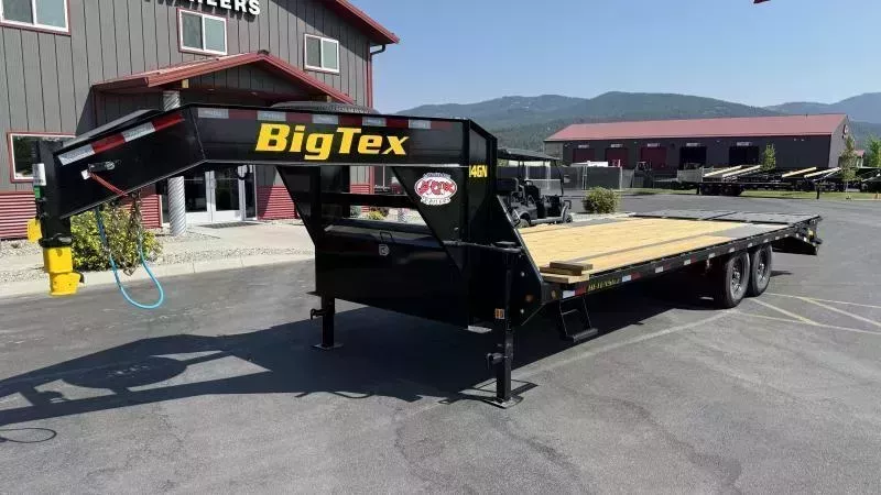 2026 Big Tex Trailers 102" x 20' with 5' Dove Tail Gooseneck Deckover Trailer