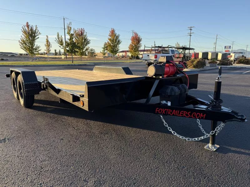 2026 Fox Trailers 716FS-X Car Hauler w/ Winch Package