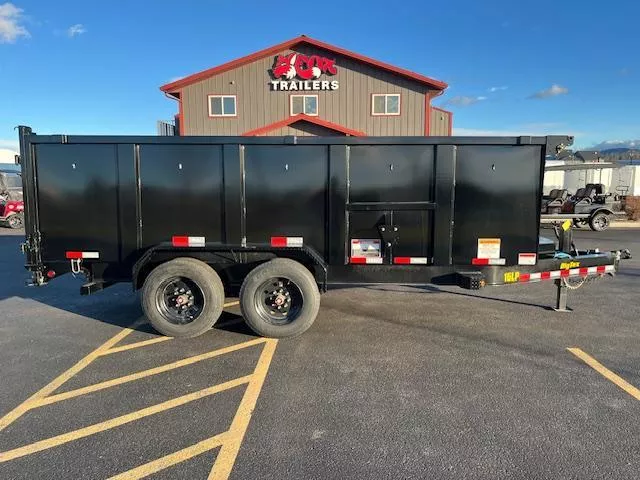 2026 Big Tex Trailers 7 x 16  Low Profile Dump Trailer With Tall Sides