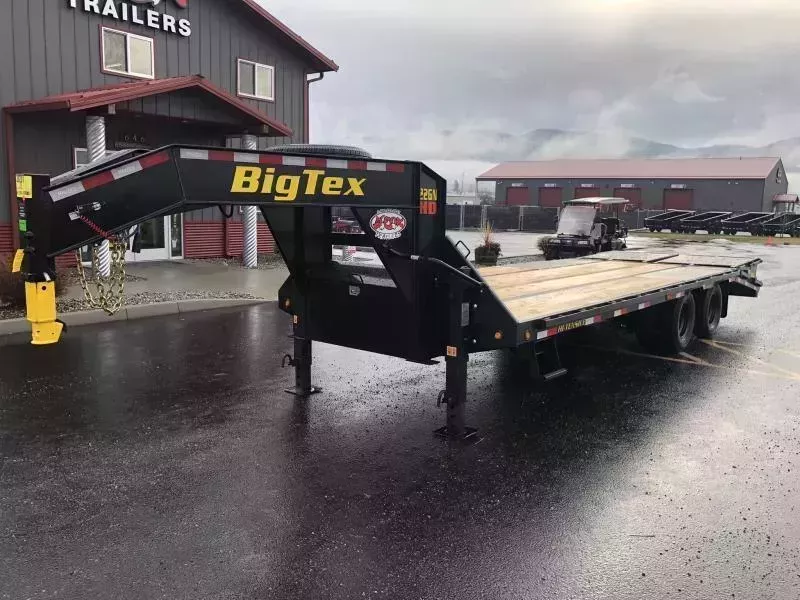 2026 Big Tex Trailers 102" x 20' with 5' Dove Tail Gooseneck Deckover Trailer