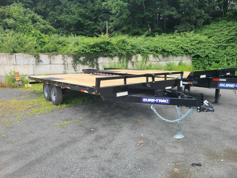 2022 Sure-Trac 8.5x20 10K Flatbed Deckover Equipment Trailer 2022 Sure-Trac 8.5x20 10K Flatbed Deckover Equipment Trailer