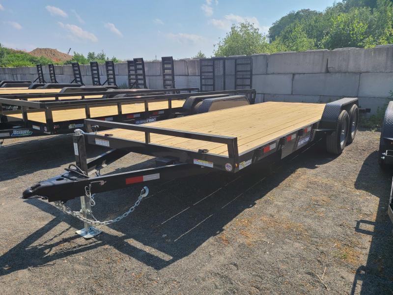 2023 SureTrac 7x20 10K Wood Deck Car Trailer Roxbury Trailers