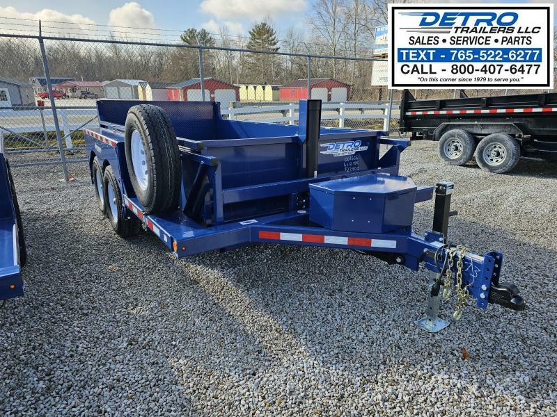 2024 Air Tow 3D-12 6' x 12' 15K Telescopic Dump Trailer w/ Ground Level Loading Drop-Deck 1712587257