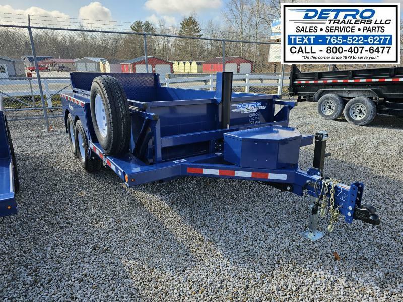 2024 Air Tow 6' x 12' 15K Double Ram Dump Trailer w/ Level Loading