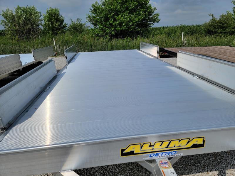 2023 Aluma 88x18 7K Aluminum ATV/Utility Trailer w/ Side Rail Ramps