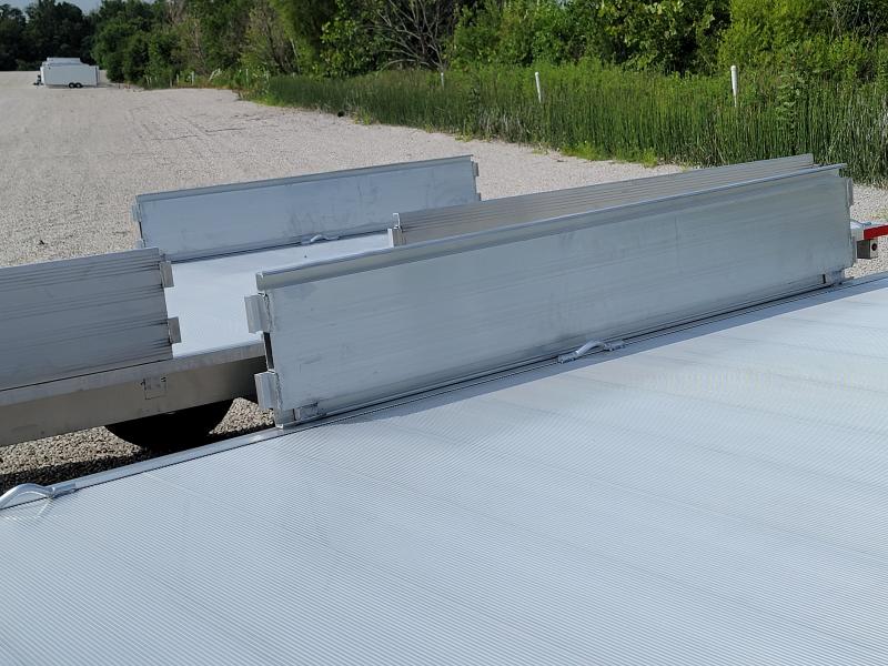 2023 Aluma 88x18 7K Aluminum ATV/Utility Trailer w/ Side Rail Ramps