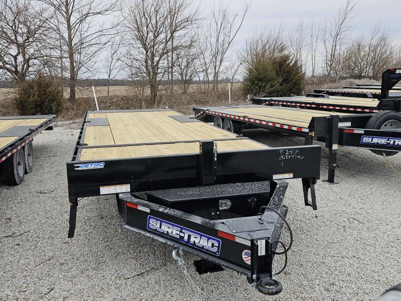 2025 Sure-Trac 102" x 28' (22+6) 15K HD Power Tilt Deckover Trailer w/ Hydraulic Front Jack