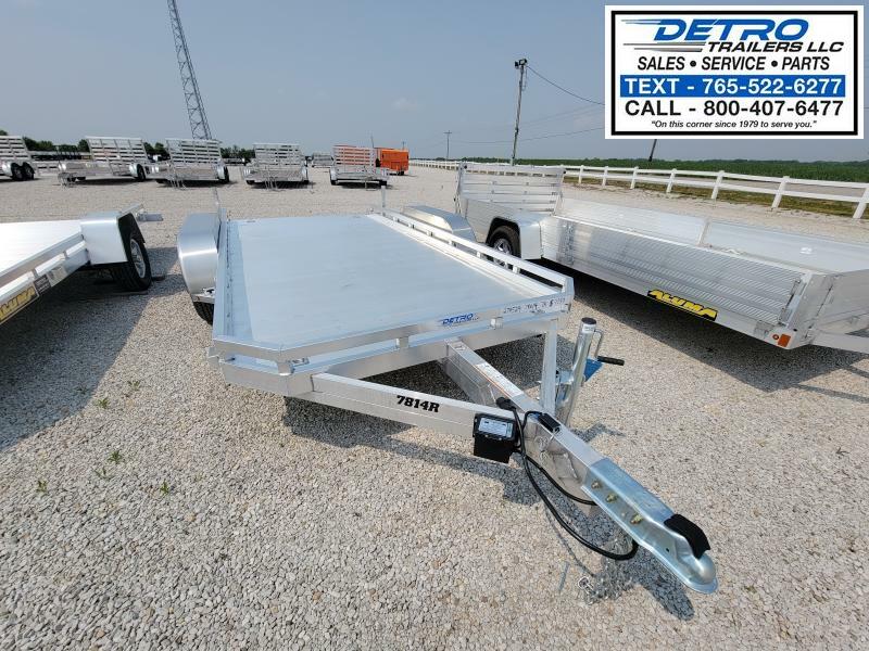 2023 Aluma 7814R 7K Torsion Rear Slide-out Ramps Utility Trailer in ...