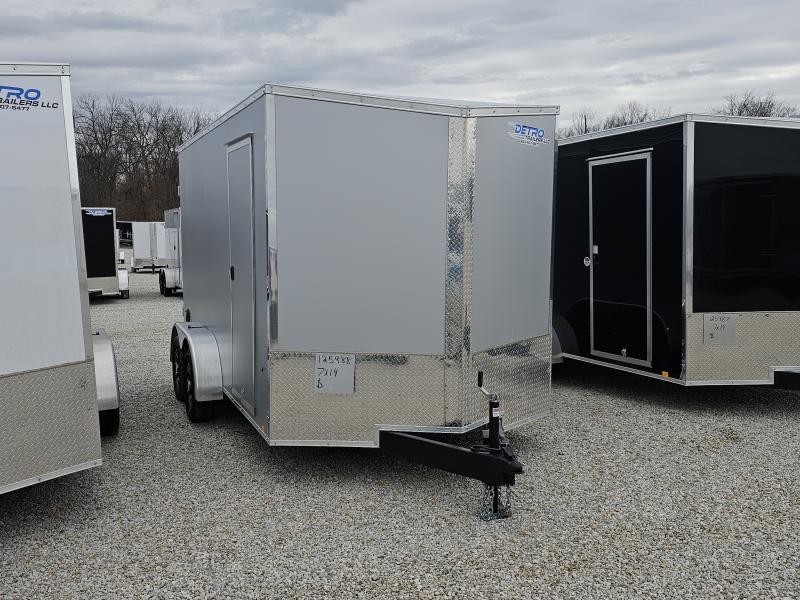 2025 Cargo Express XL SE 7' x 14' 7K Double Rear Door Sloped V-nose Enclosed Cargo Trailer