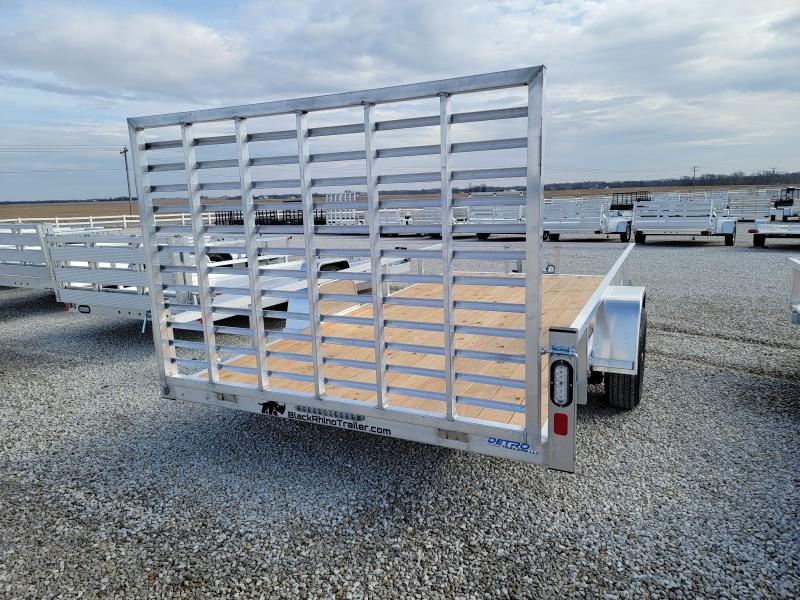 2022 Black Rhino 7x14 3.5K Wood Deck Aluminum Utility Trailer Detro