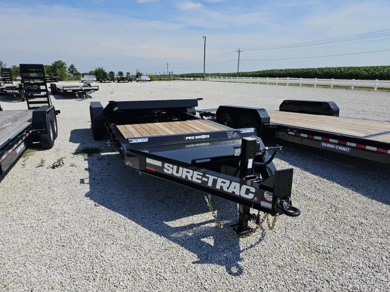 2025 Sure-Trac 7' x 22' (16+6) 22K Pro Series Beam Split Tilt Equipment Trailer