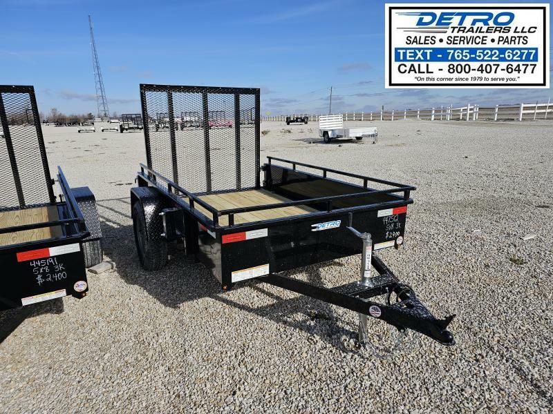 2025 Sure-Trac 5' x 8' 3K Idler Steel High Side Utility Trailer 1738685344