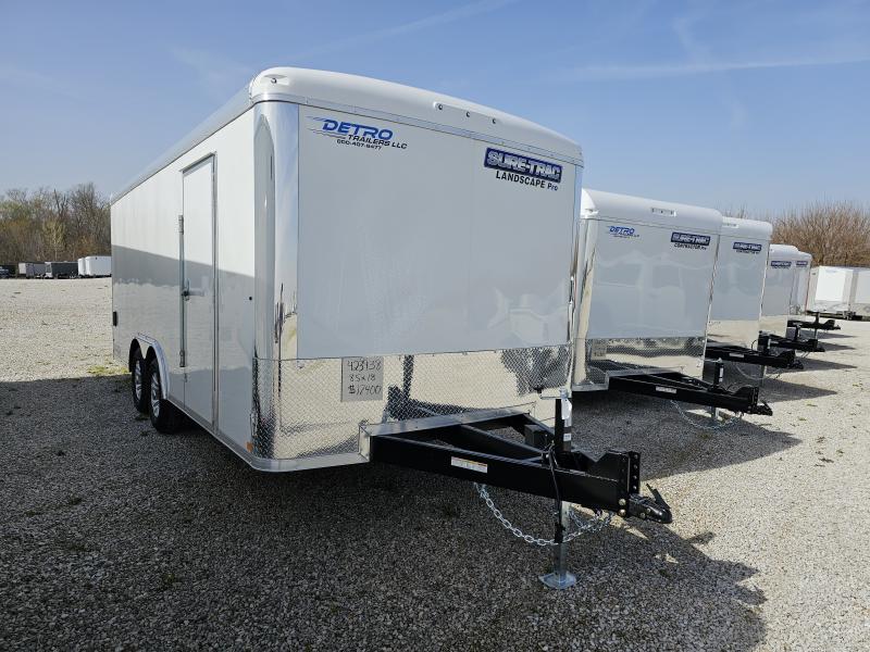 2024 Sure-Trac 8.5' x 18' 10K Landscape Pro Round Top Ramp Door Enclosed Cargo Trailer