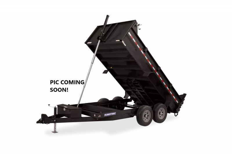 2025 Sure-Trac 6' x 12' 10K Telescopic SD Low Profile Dump Trailer
