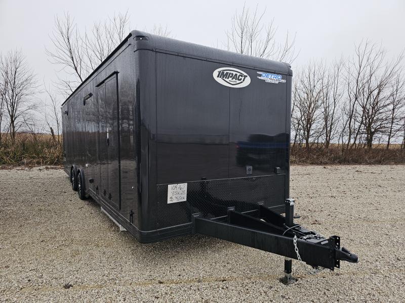2024 Impact Trailers 8.5' x 28' 10K Aftershock Bullnose Enclosed Car/Racing Trailer