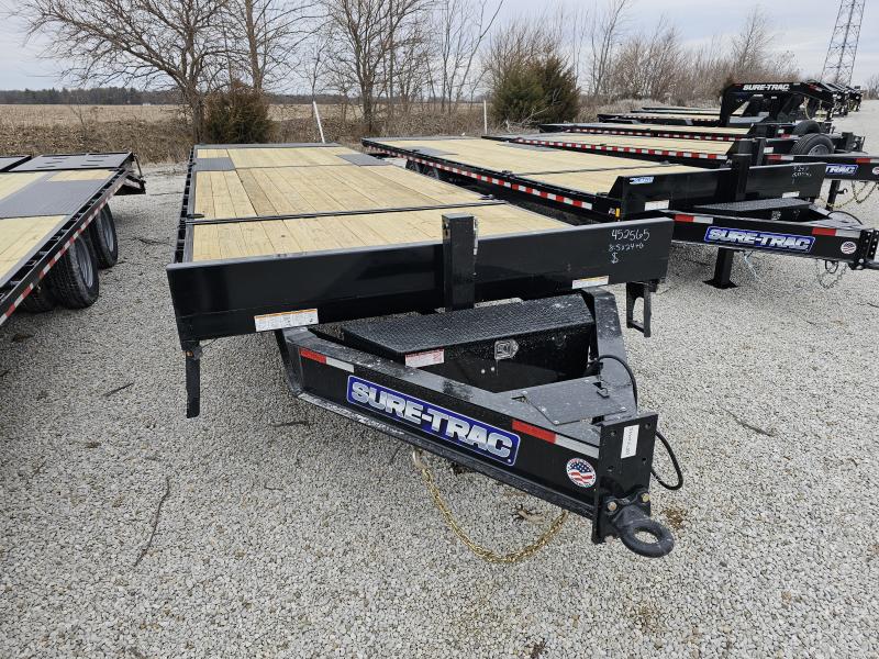 2025 Sure-Trac 102" x 30' (24+6) 17.6K HD Power Tilt Deckover Trailer w/ Hydraulic Front Jack