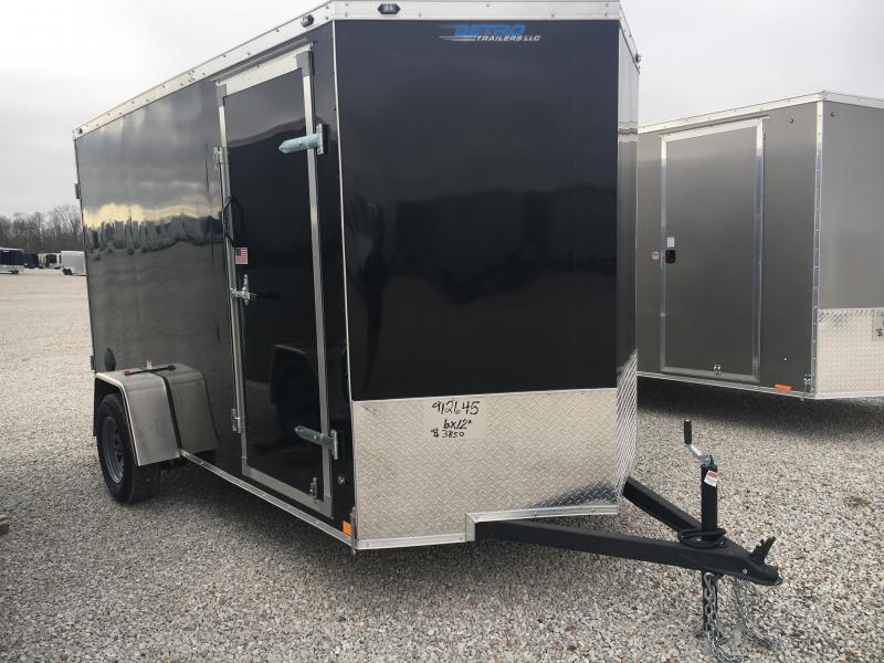 2021 Rhino Cub 6x12 Enclosed Ramp Door Trailer Detro Trailers New