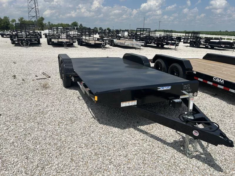 2025 Sure-Trac 7' x 18' (14+4) 7K Steel Deck Car Hauler Trailer