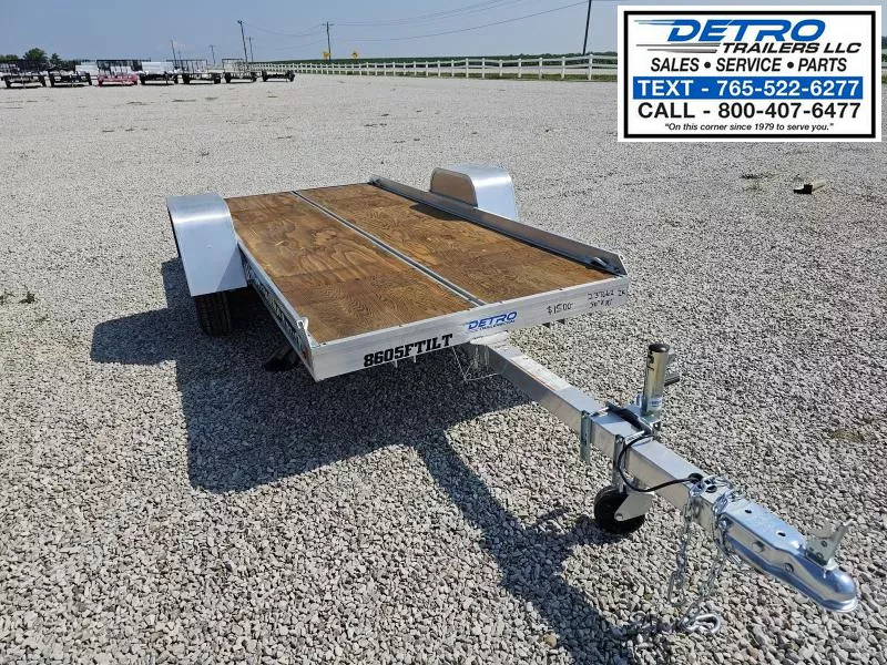2022 Aluma 8605 Tilt 50" x 10' 2K Torsion Idler Snowmobile/Utility Trailer 1750951056