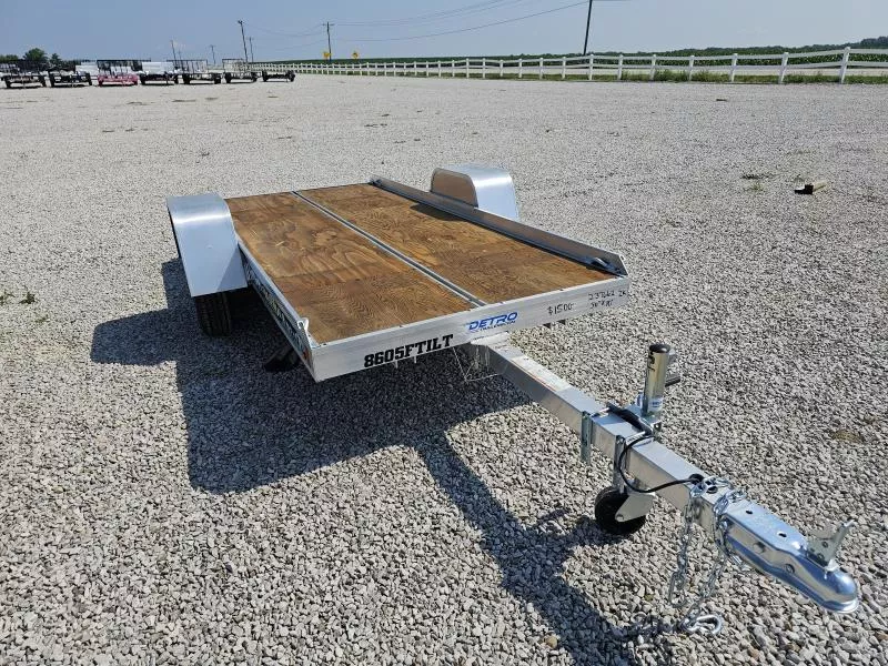 2022 Aluma 8605 Tilt 50" x 10' 2K Torsion Idler Snowmobile/Utility Trailer