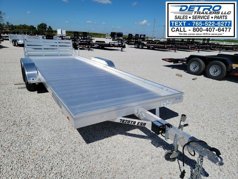 2023 Aluma 7820ESA 7K Torsion Utility Trailer w/ Bi-Fold Tailgate