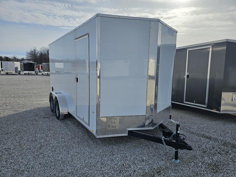 2025 Cargo Express EX DLX 7' x 16' 7K Double Rear Door V-nose Enclosed Cargo Trailer