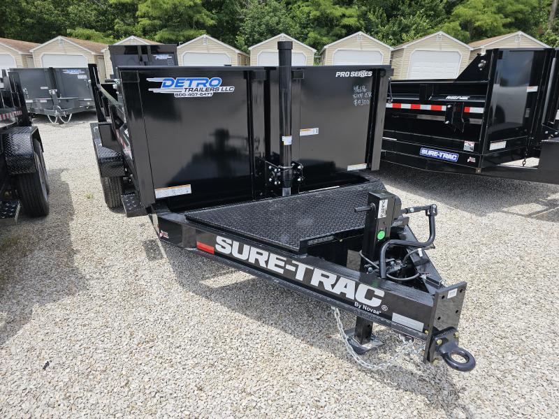 2024 Sure-Trac 82" x 14' 15.4K Telescopic Pro Series Dump Trailer