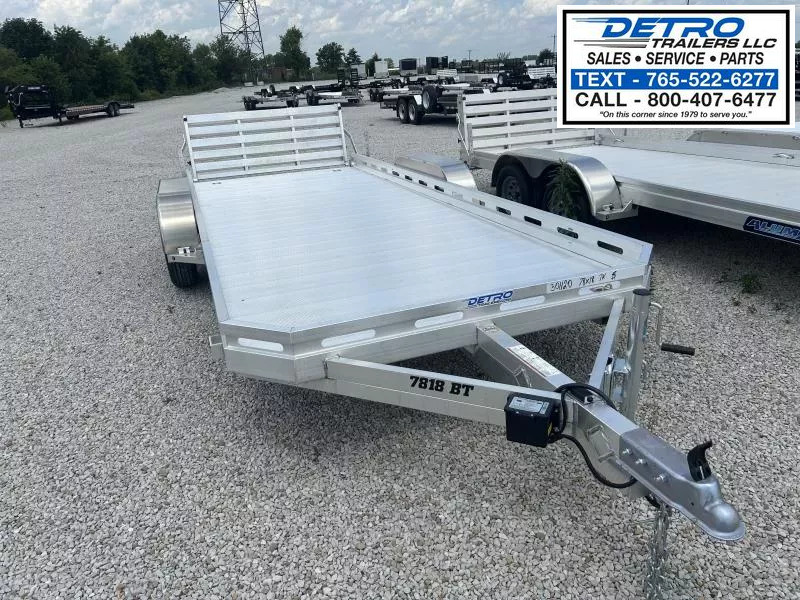 2026 Aluma 7818TA-EL-BT-RTD (Bi-fold Tailgate) 7K GVWR Utility Trailer