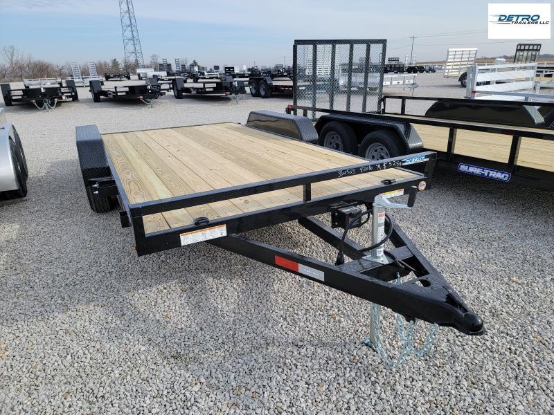 2022 Sure-Trac 7 x 16 (14+2) 7K Wood Deck Car Hauler Trailer 7K 2022 Sure-Trac 7 x 16 (14+2) 7K Wood Deck Car Hauler Trailer 7K