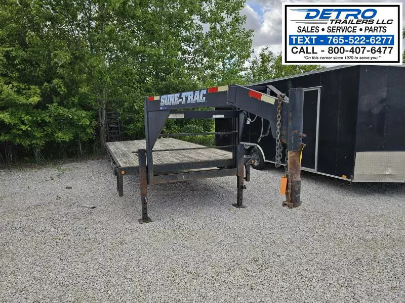 2010 Sure-Trac 102" x 24' (20+4) 14K Gooseneck Deckover Trailer 1748033105