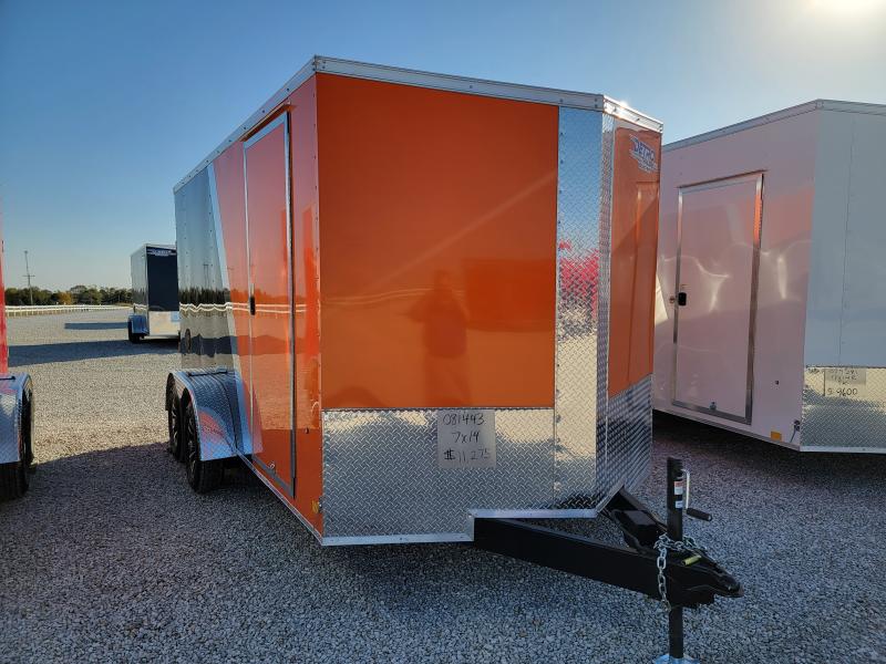 2023 Cargo Express 7x14 7K Enclosed Motorcycle Trailer Detro Trailers
