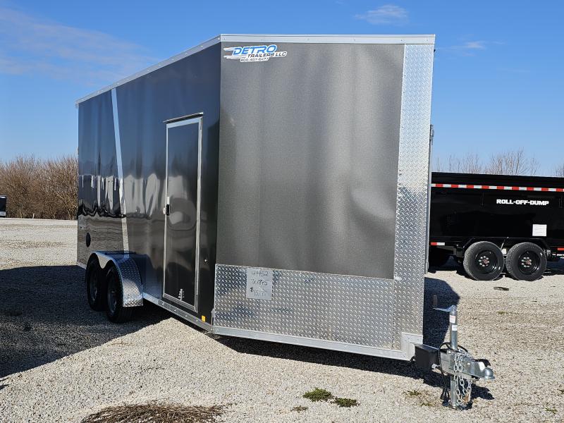2025 Pace American 7' X 23' 7K Avalanche Aluminum Deluxe Enclosed Snowmobile Trailer