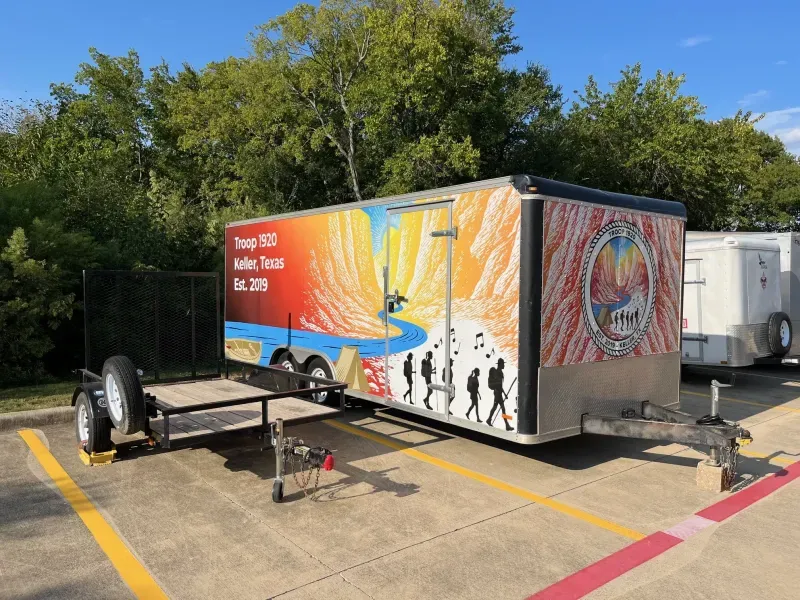 2008 Pace American RT8520TA2 Ramp Door Trailer, 20' long