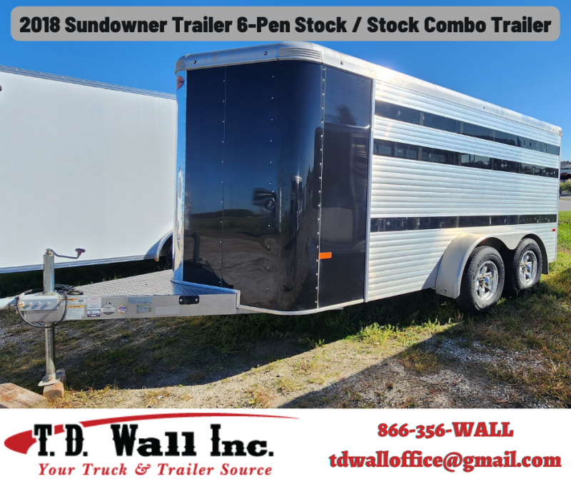2018 Sundowner Trailer 6-Pen Stock / Stock Combo Trailer 2018 Sundowner Trailer 6-Pen Stock / Stock Combo Trailer