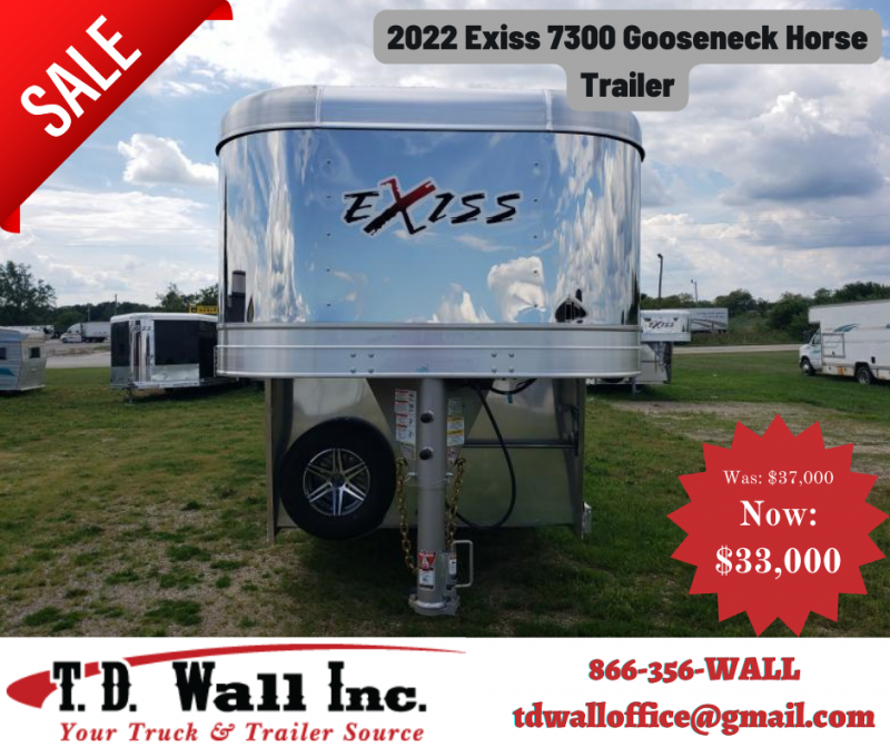 2022 Exiss 7300 Gooseneck Horse Trailer 2022 Exiss 7300 Gooseneck Horse Trailer