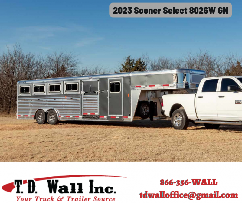 2023 Sooner Select 8026W Gooseneck; Stock 10-Pen Trailer 2023 Sooner Select 8026W Gooseneck; Stock 10-Pen Trailer