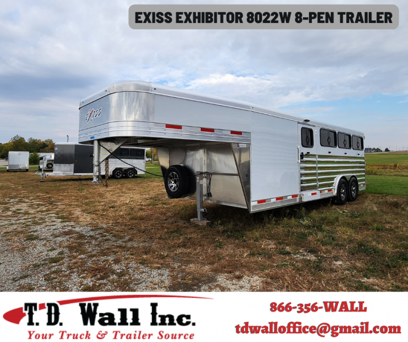 2023 Exiss Trailers Custom Exhibitor 8022W 8-Pen Stock / Stock Combo Trailer 2023 Exiss Trailers Custom Exhibitor 8022W 8-Pen Stock / Stock Combo Trailer