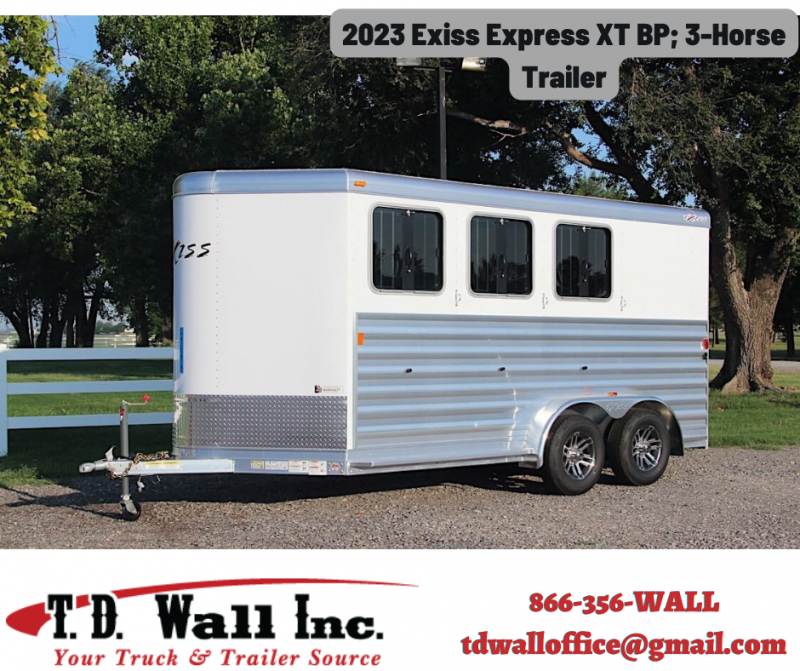 2023 Exiss Express XT BP; 3-Horse Trailer 2023 Exiss Express XT BP; 3-Horse Trailer