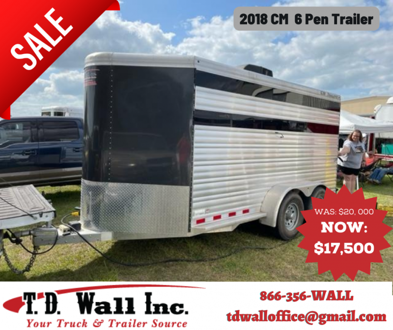 2018 CM 6 Pen Bumper Pull Trailer 2018 CM 6 Pen Bumper Pull Trailer