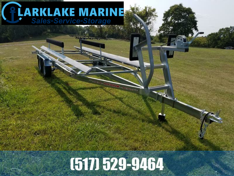 2023 Hoosier Trailers BX225T Tritoon Center Lift trailer Boat Trailer