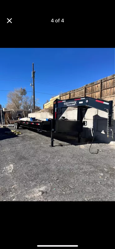2024 CalTex Silverback trailer hydraulic tilt 40ft gooseneck